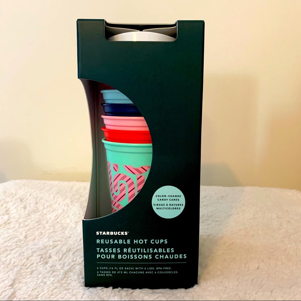 BNWT Starbucks Set of Holiday Color Changing Cups